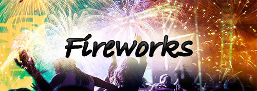 Fireworks - People watching fireworks Fireworks - People watching fireworks
